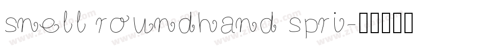 snell roundhand spri字体转换